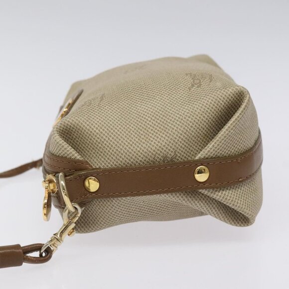 Burberrys Shoulder Bag PVC Beige Gold Auth BA464 - Picture 4 of 16